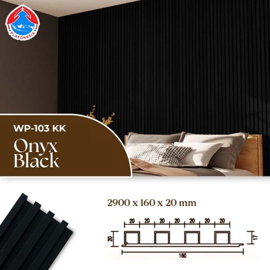 wpc wall panel wp103kk onyx black