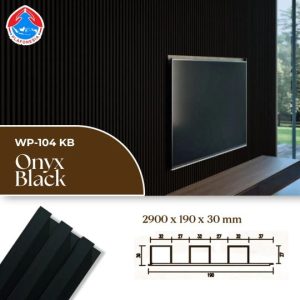 wpc wall panel wp104kb onyx black