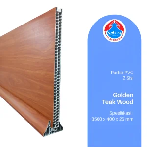Partition PVC Sekat Ruang PPVC 101 - Golden Teak Wood
