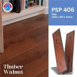 lantai spc plafonesia PSP 406 - timber walnut